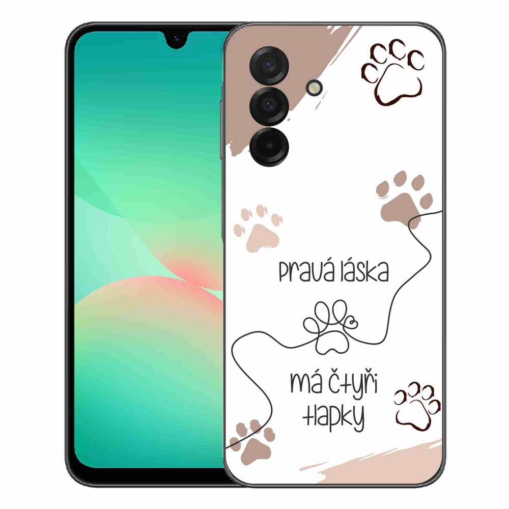 mmCase gél tok a Samsung Galaxy A27 5G-hez – kutyás motívum, fehér háttér