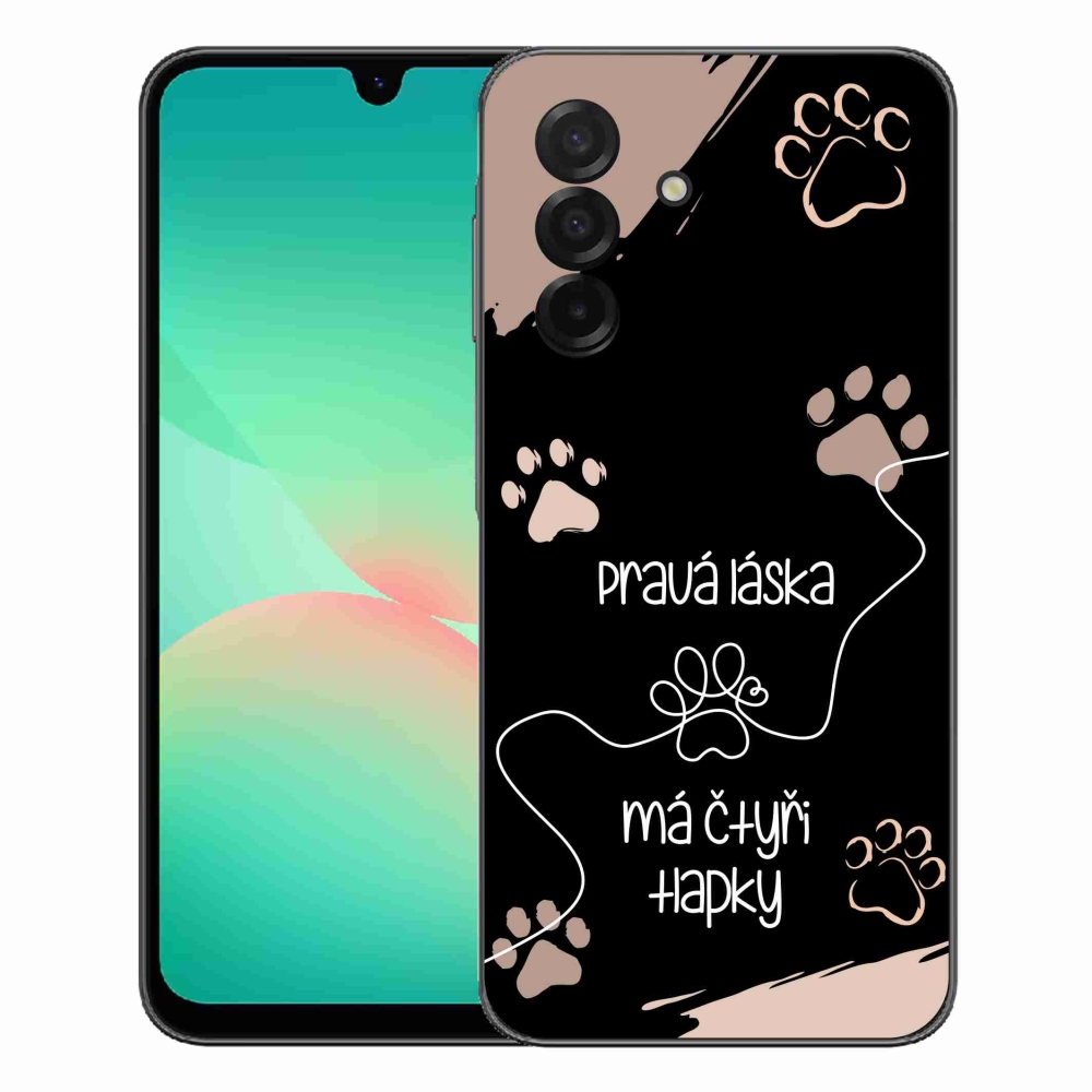 mmCase gél tok a Samsung Galaxy A27 5G-hez – kutyás motívum, 1. változat, fekete háttér