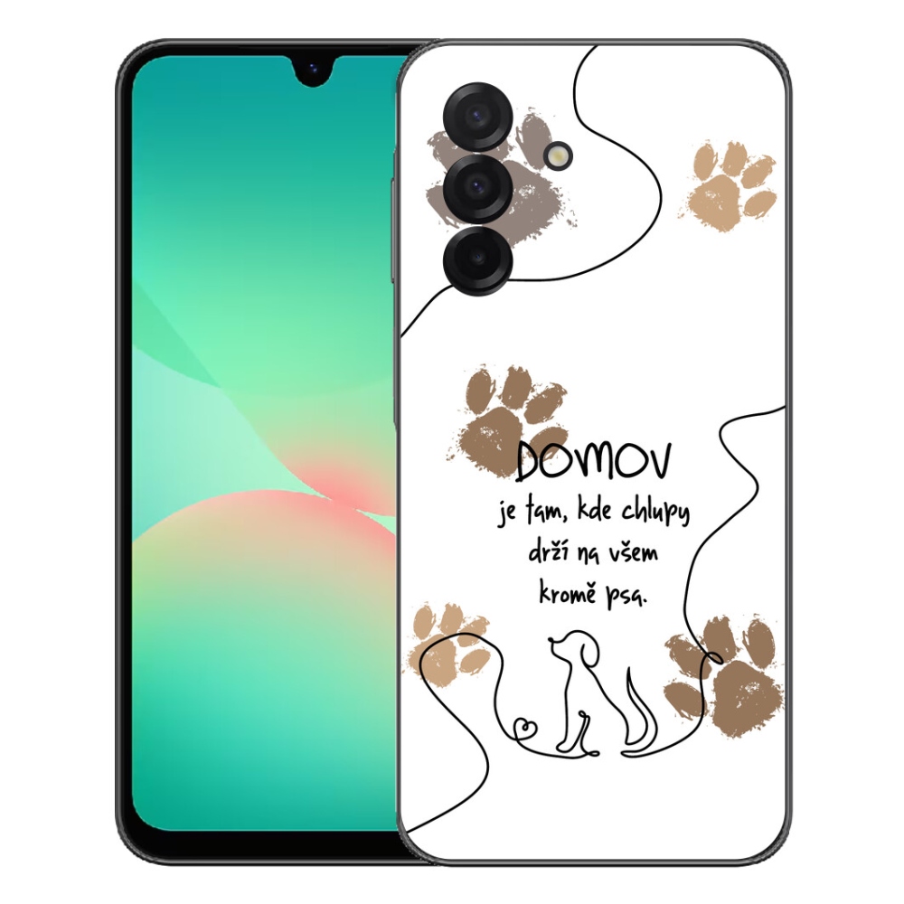 mmCase gél tok a Samsung Galaxy A27 5G-hez – kutyás motívum, fehér háttér