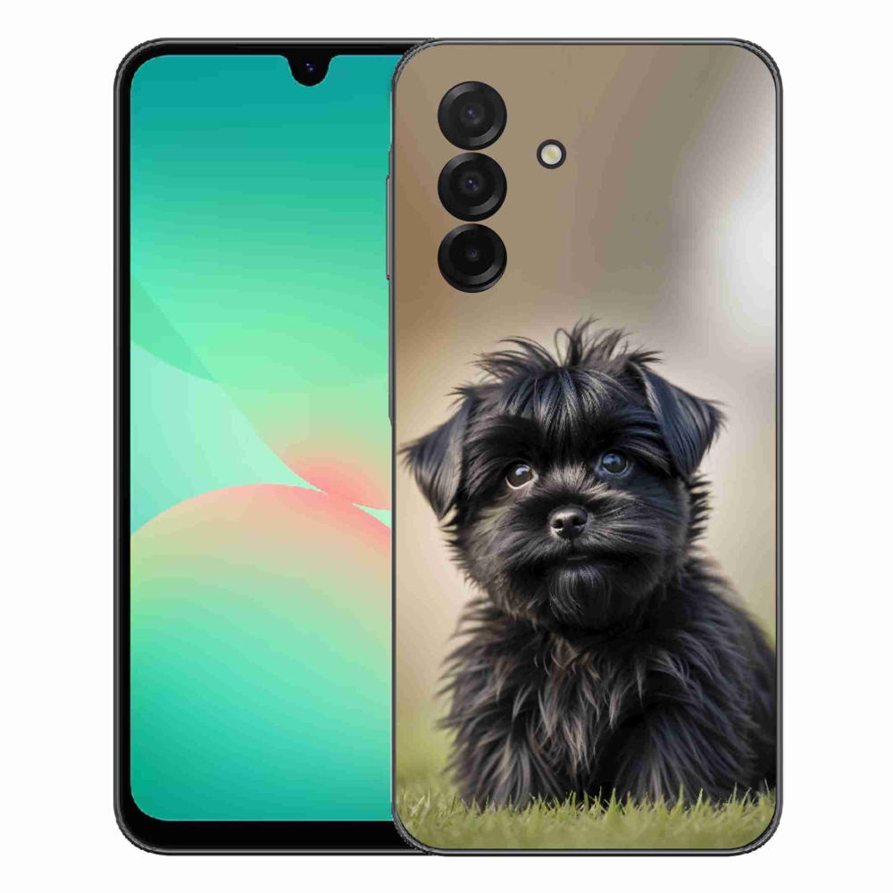 mmCase gél tok a Samsung Galaxy A27 5G-hez – aranyos fekete kutyus