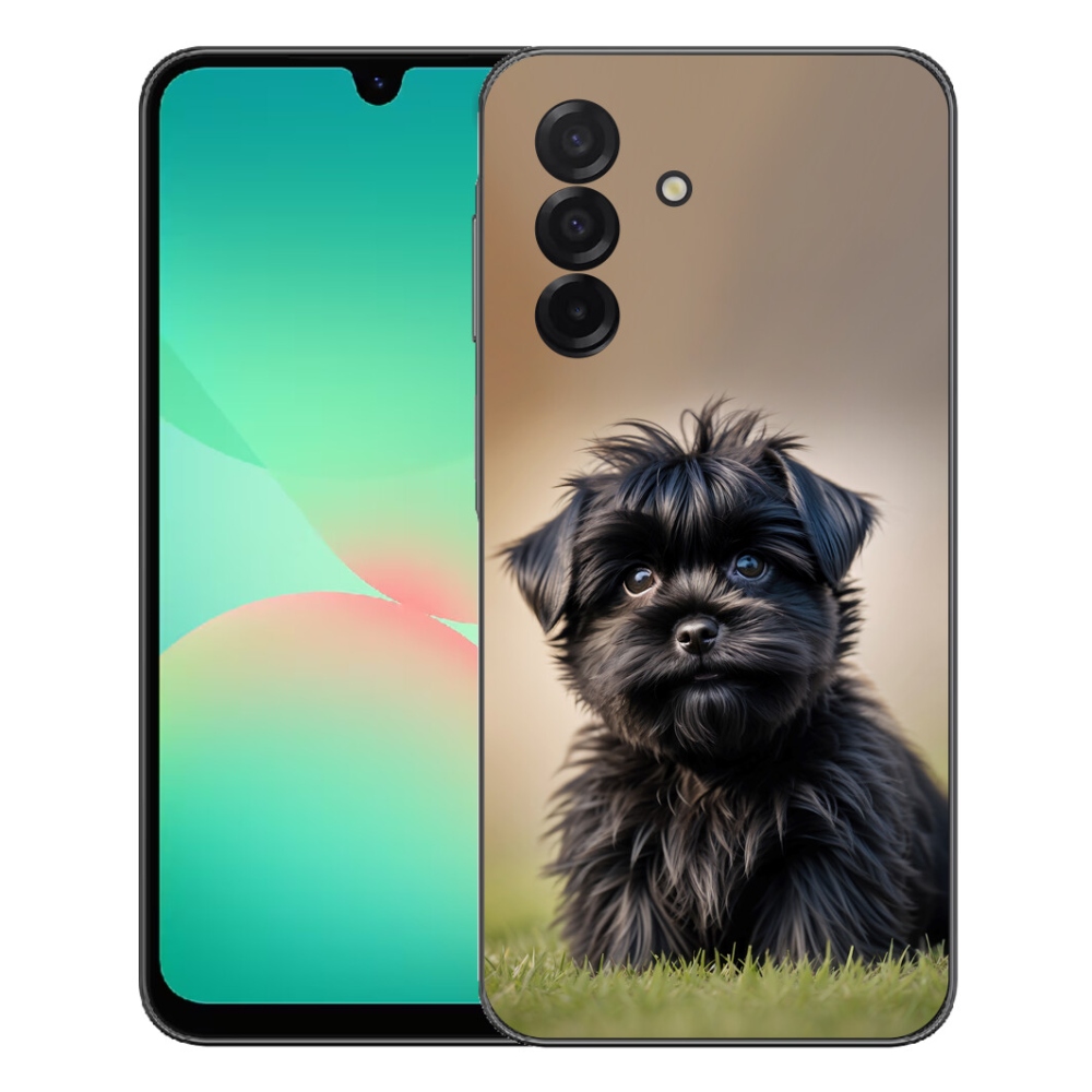 mmCase gél tok a Samsung Galaxy A27 5G-hez – aranyos fekete kutyus