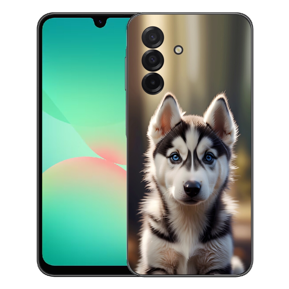 mmCase gél tok a Samsung Galaxy A27 5G-hez – aranyos szibériai husky