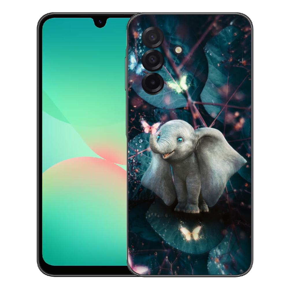 Gél borítás mmCase Samsung Galaxy A27 5G - aranyos elefánthoz