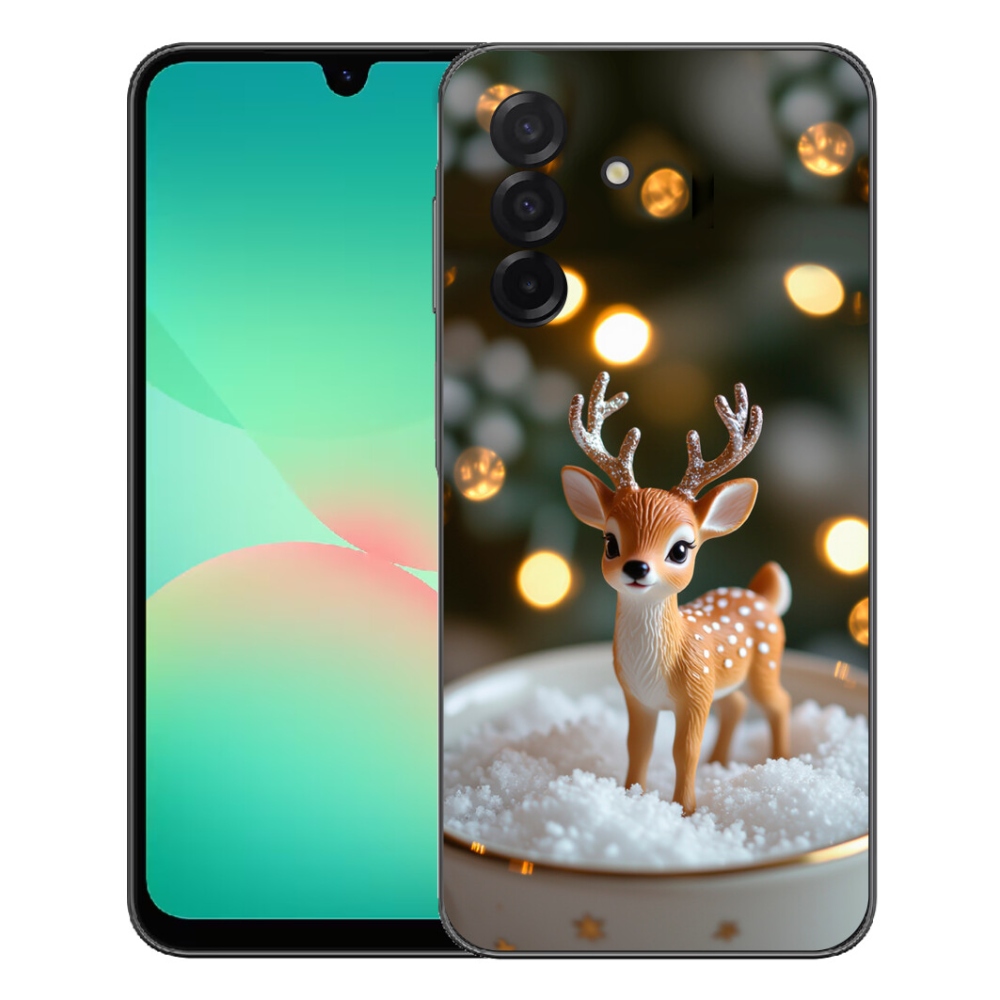 mmCase gél tok a Samsung Galaxy A27 5G-hez – aranyos karácsonyi szarvas