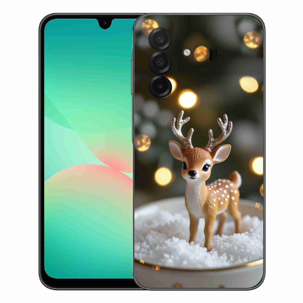 mmCase gél tok a Samsung Galaxy A27 5G-hez – aranyos karácsonyi szarvas