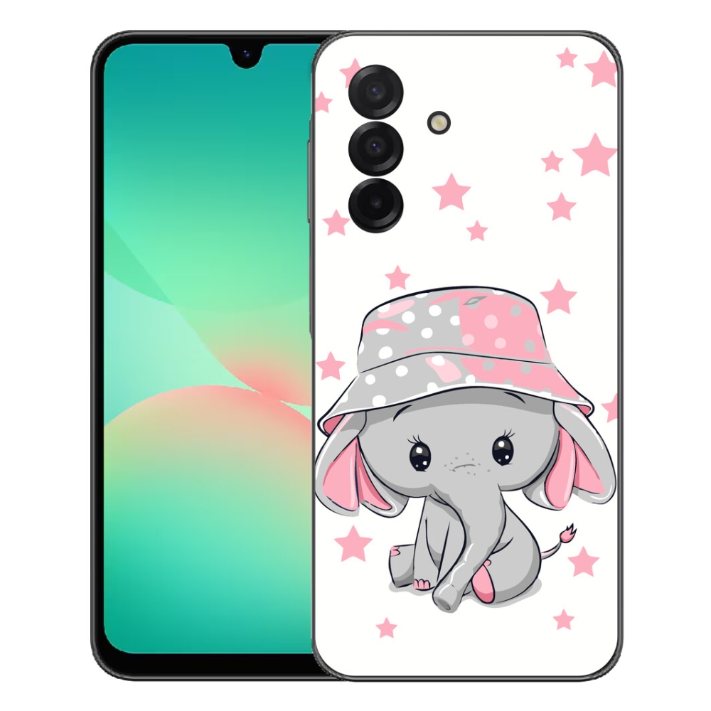 Zselés borítás mmCase Samsung Galaxy A27 5G - rózsaszín elefánthoz