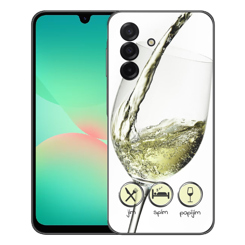 Zselés borítás mmCase Samsung Galaxy A27 5G - borospohár fehér
