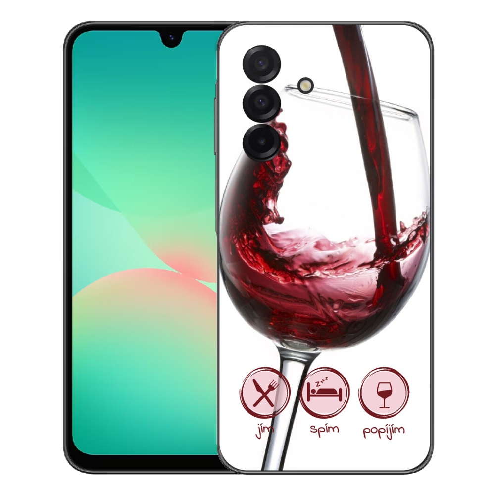 Zselés borítás mmCase Samsung Galaxy A27 5G - borospohár piros