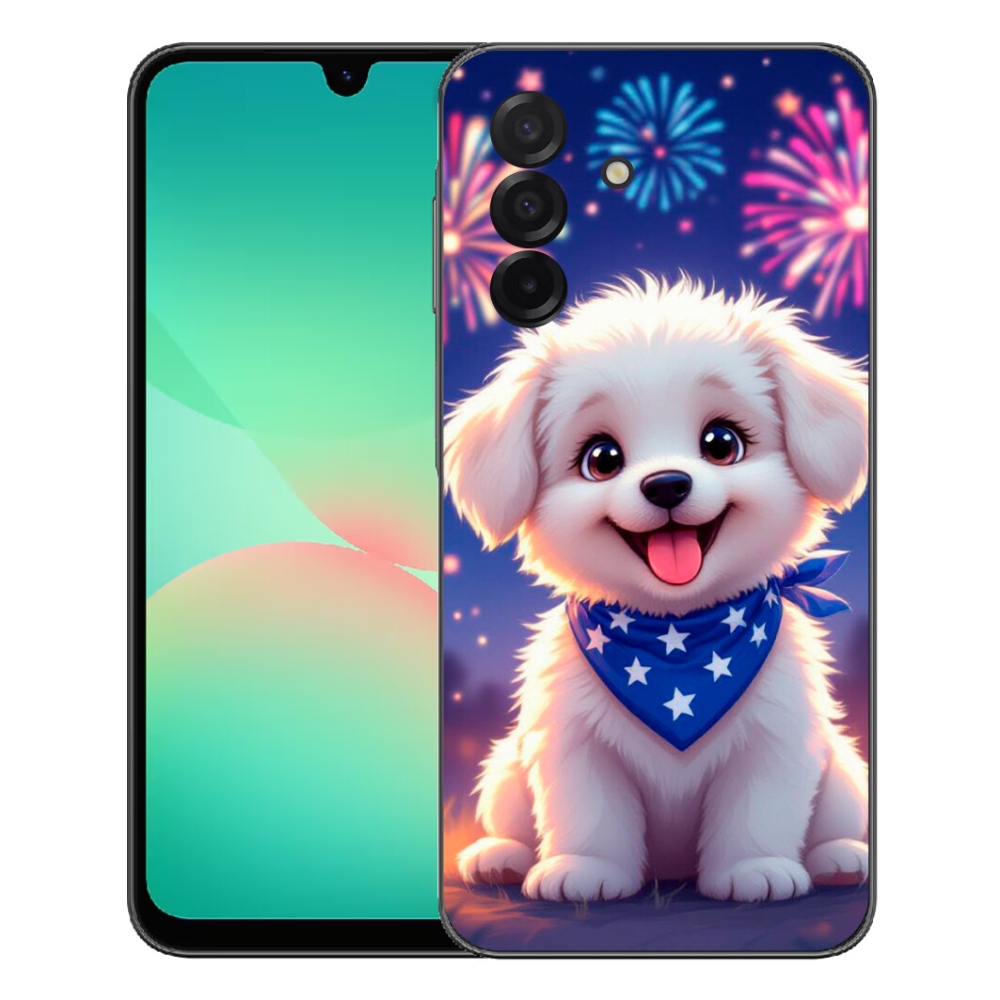 mmCase gél tok a Samsung Galaxy A27 5G-hez – ünnepi kiskutya