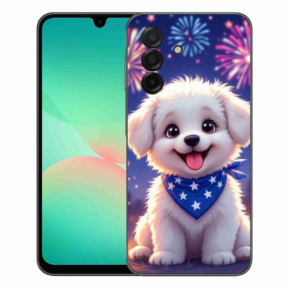 mmCase gél tok a Samsung Galaxy A27 5G-hez – ünnepi kiskutya