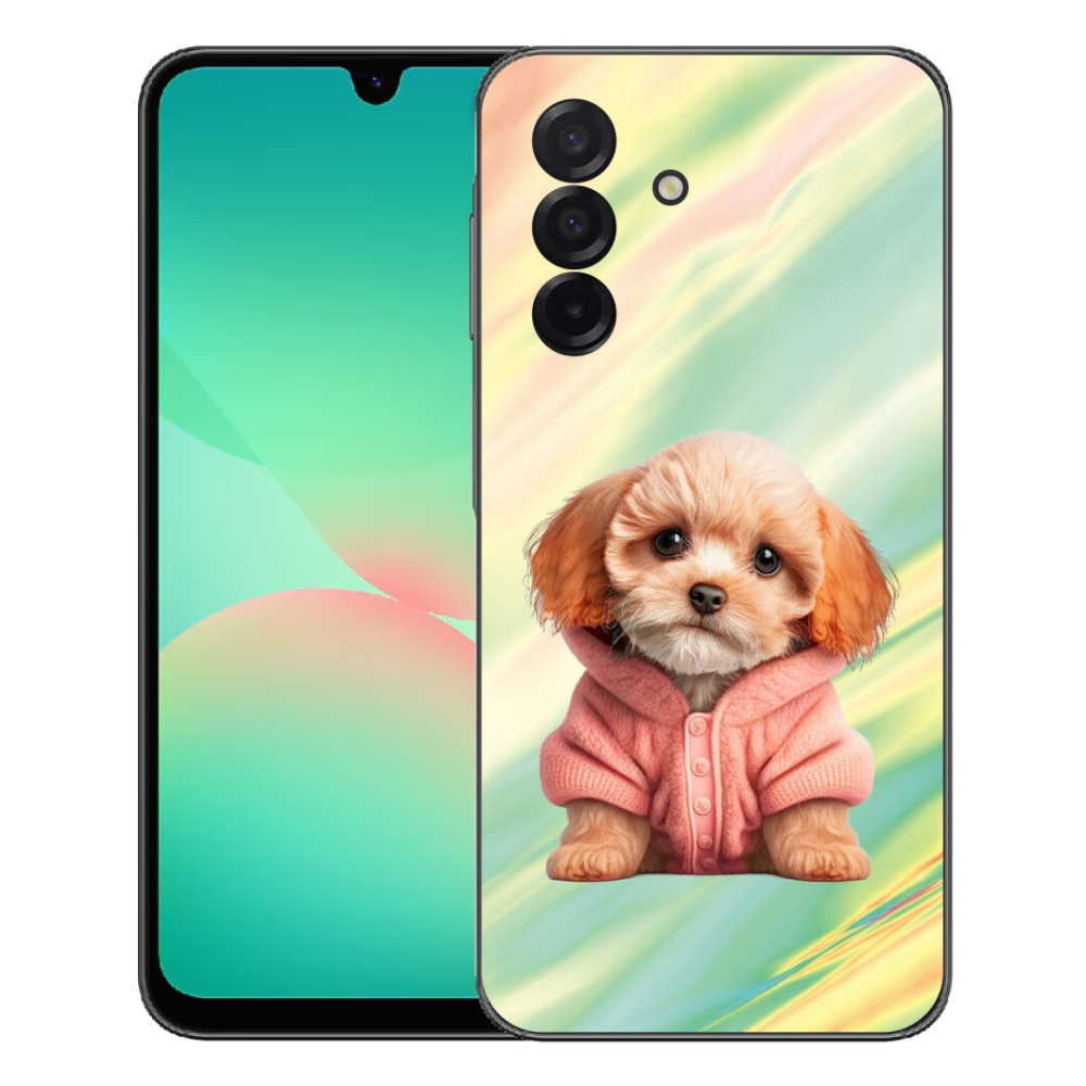 mmCase gél tok a Samsung Galaxy A27 5G-hez – pulóveres kiskutya