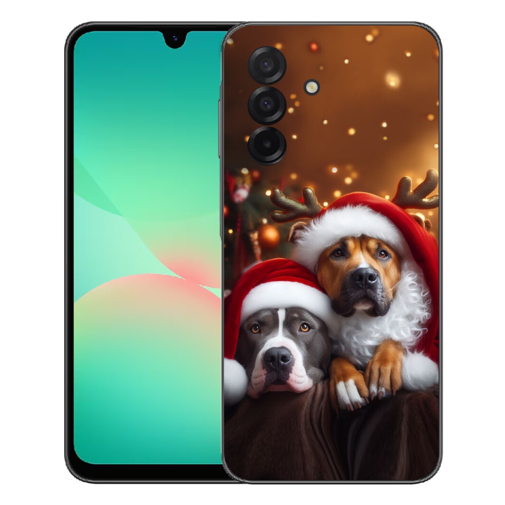 mmCase gél tok a Samsung Galaxy A27 5G-hez – karácsonyi kutyák
