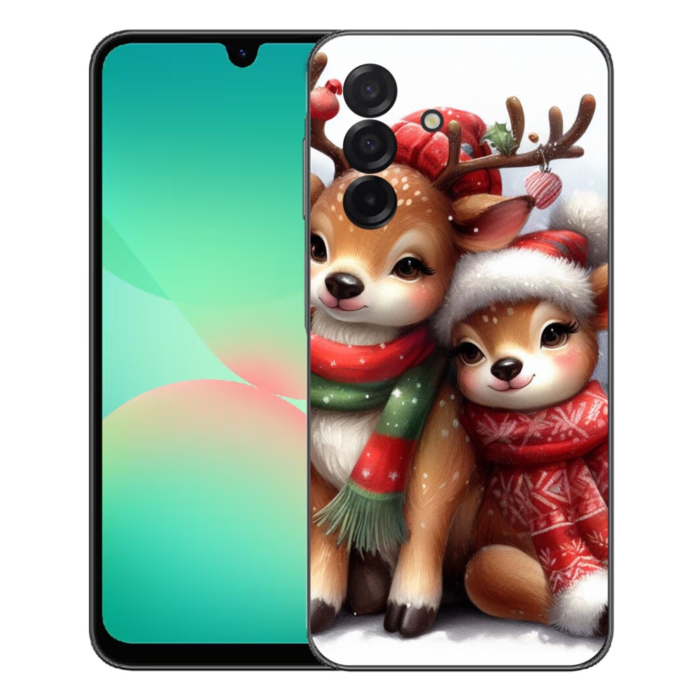 mmCase gél tok a Samsung Galaxy A27 5G-hez – karácsonyi rénszarvasok