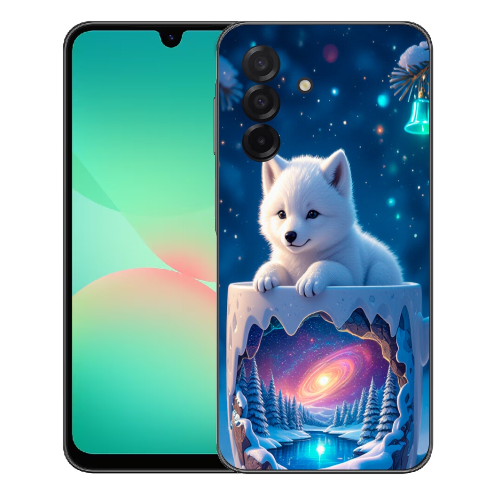 mmCase gél tok a Samsung Galaxy A27 5G-hez – karácsonyi kiskutya