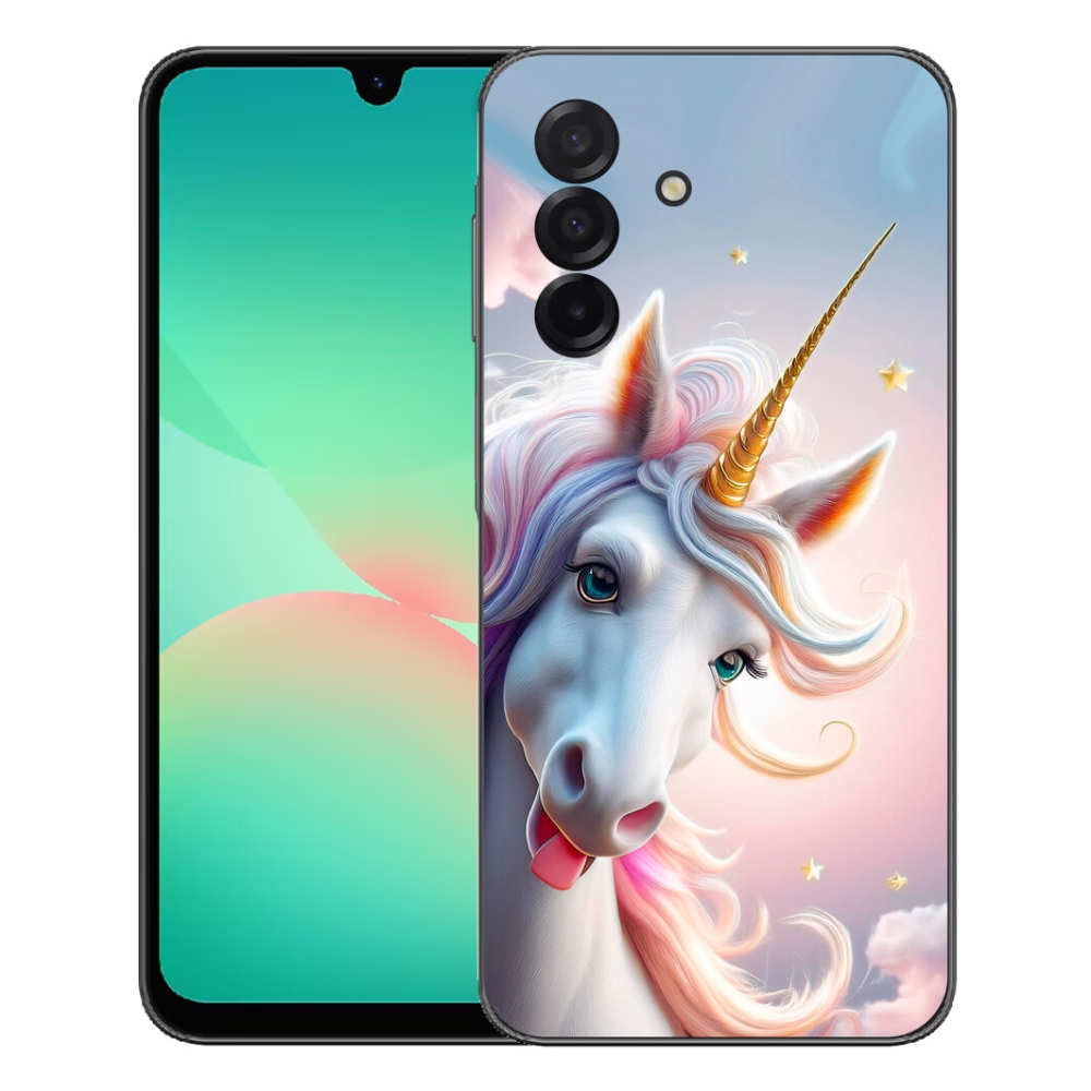 mmCase gél tok a Samsung Galaxy A27 5G-hez – vidám egyszarvú