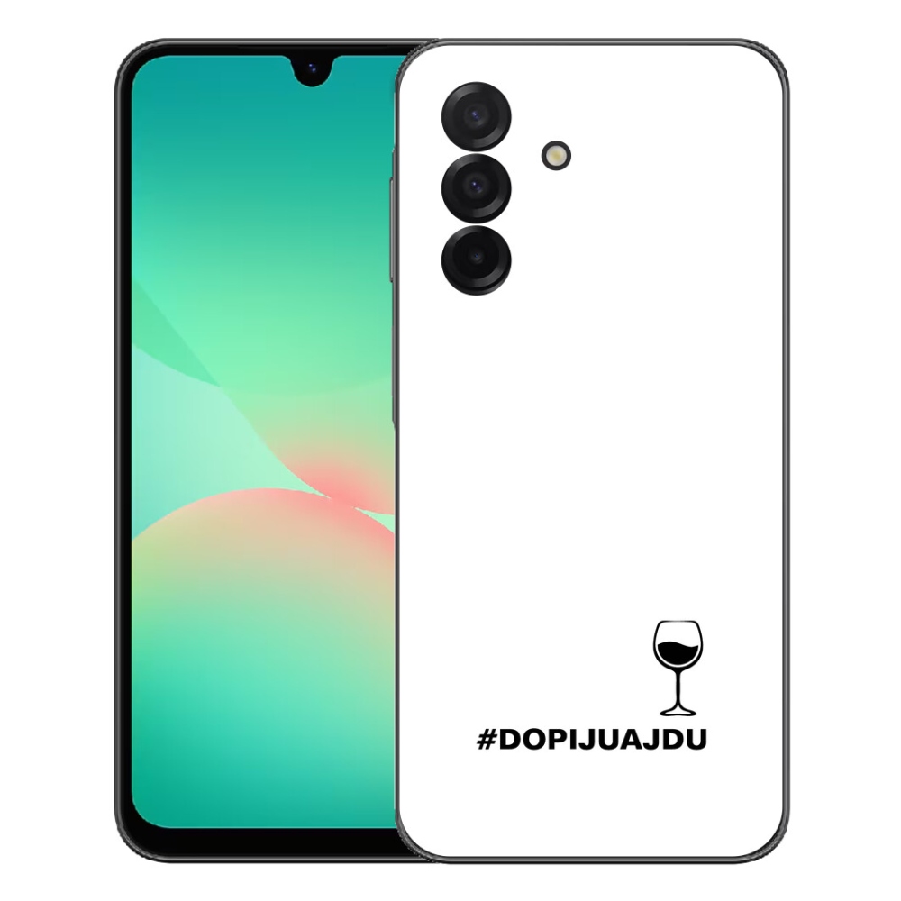 mmCase gél tok a Samsung Galaxy A27 5G-hez – szőlőmotívum fehér háttérrel