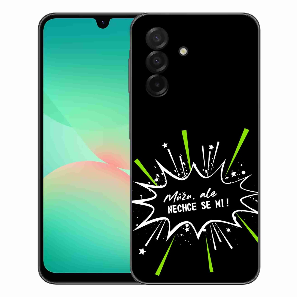 mmCase gél tok a Samsung Galaxy A27 5G-hez – vicces felirat, fekete háttér