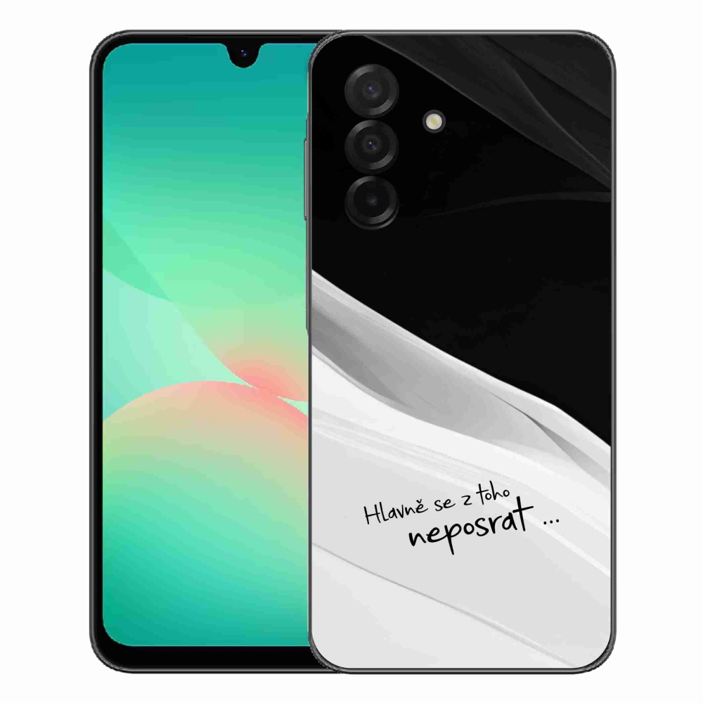 mmCase gél tok a Samsung Galaxy A27 5G-hez – vicces szöveg, 13 fekete-fehér háttér