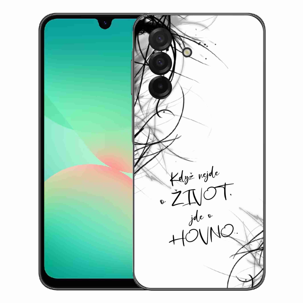 mmCase gél tok a Samsung Galaxy A27 5G-hez – vicces felirat, 16 fehér háttér