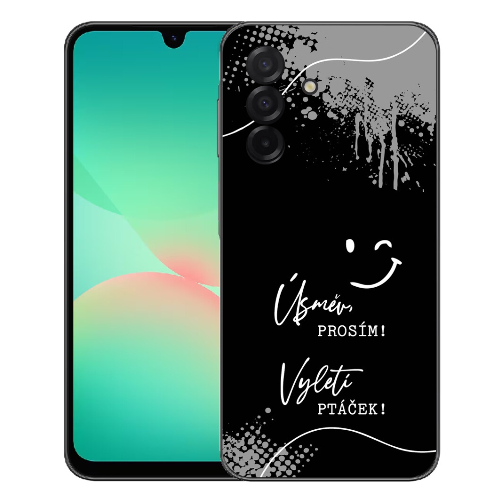 mmCase gél tok a Samsung Galaxy A27 5G-hez – vicces felirat, fekete háttér
