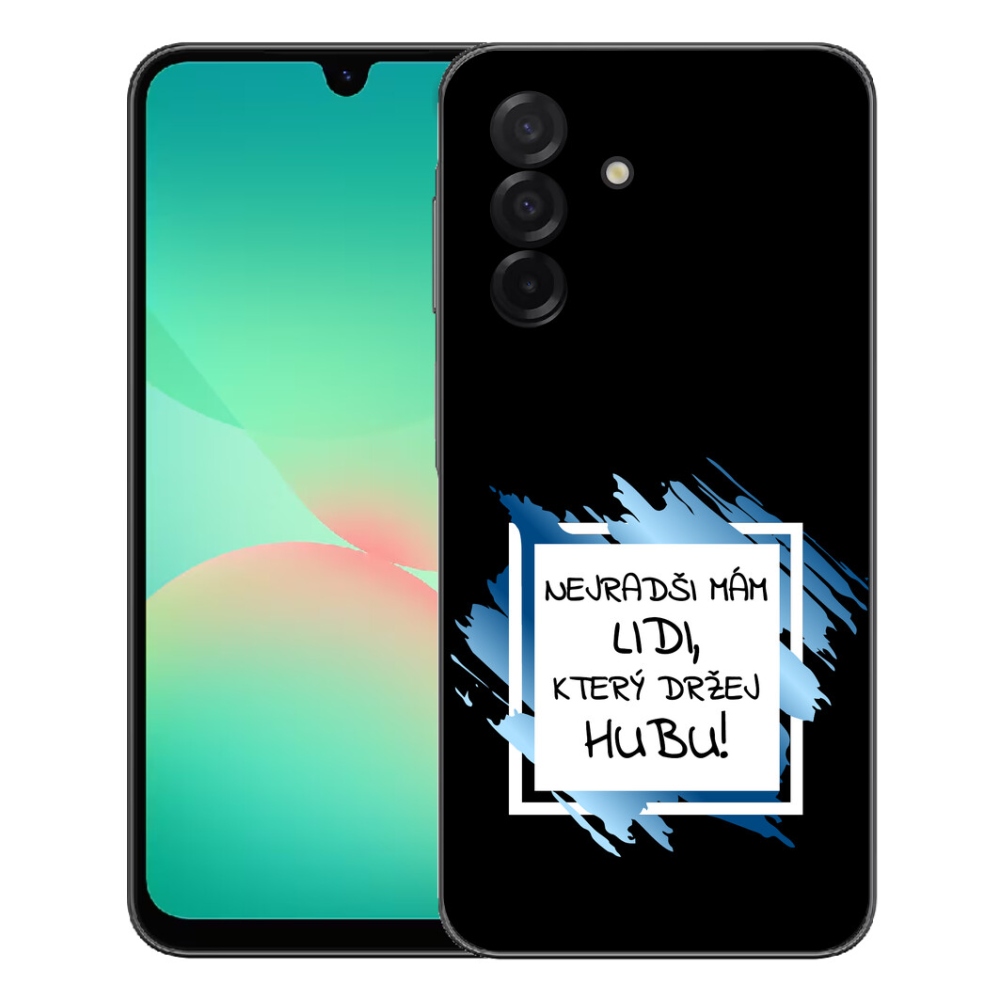 mmCase gél tok a Samsung Galaxy A27 5G-hez – vicces felirat, fekete-fehér háttér