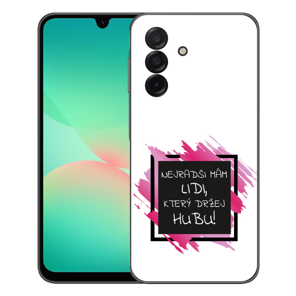 mmCase gélhuzat a Samsung Galaxy A27 5G-hez – vicces felirat, fekete-fehér háttér
