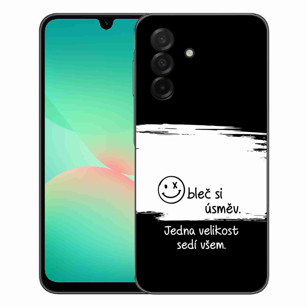 mmCase gél tok a Samsung Galaxy A27 5G-hez – vicces felirat, fekete-fehér háttér