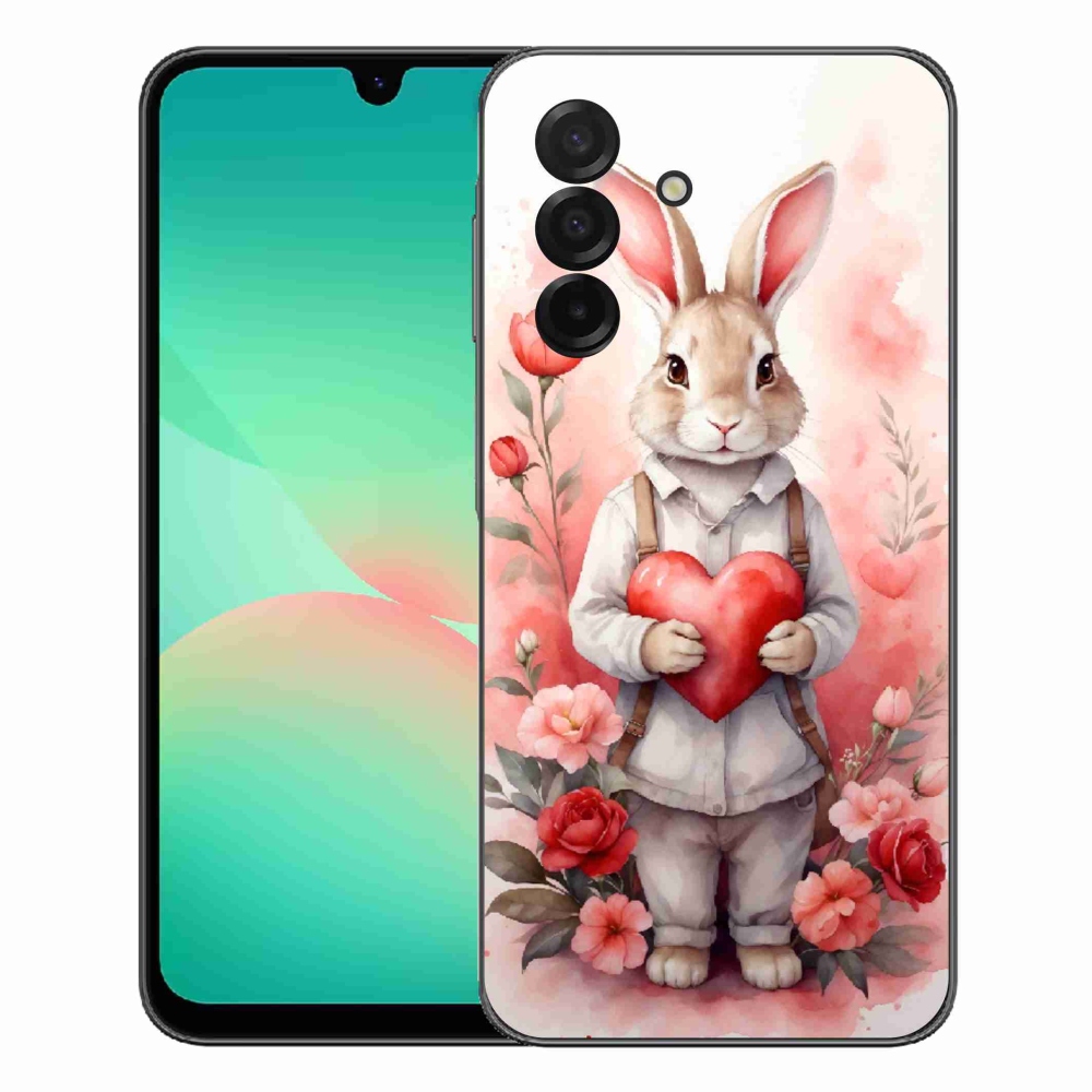 mmCase gél tok a Samsung Galaxy A27 5G-hez – nyuszi szívvel