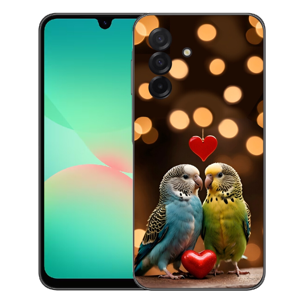 mmCase géltok a Samsung Galaxy A27 5G-hez – szerelmes papagájok