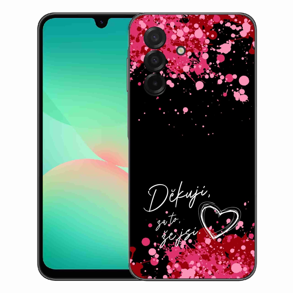 mmCase gél tok a Samsung Galaxy A27 5G-hez – szerelmes szöveg 2, fekete háttérrel