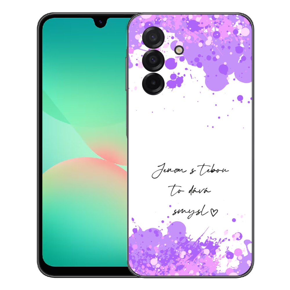 mmCase gél tok a Samsung Galaxy A27 5G-hez – szerelmes felirat fehér háttérrel