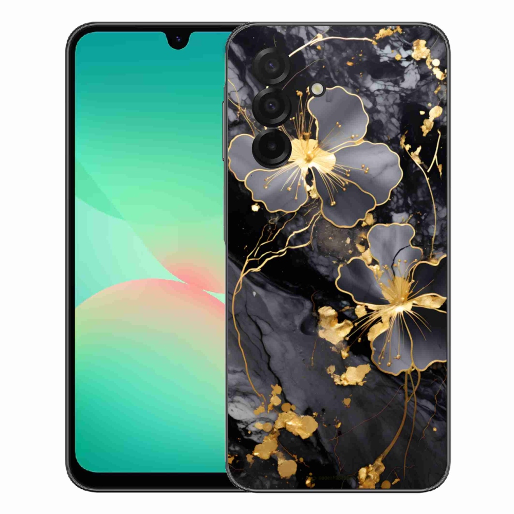 mmCase gél tok a Samsung Galaxy A27 5G-hez – arany virágok