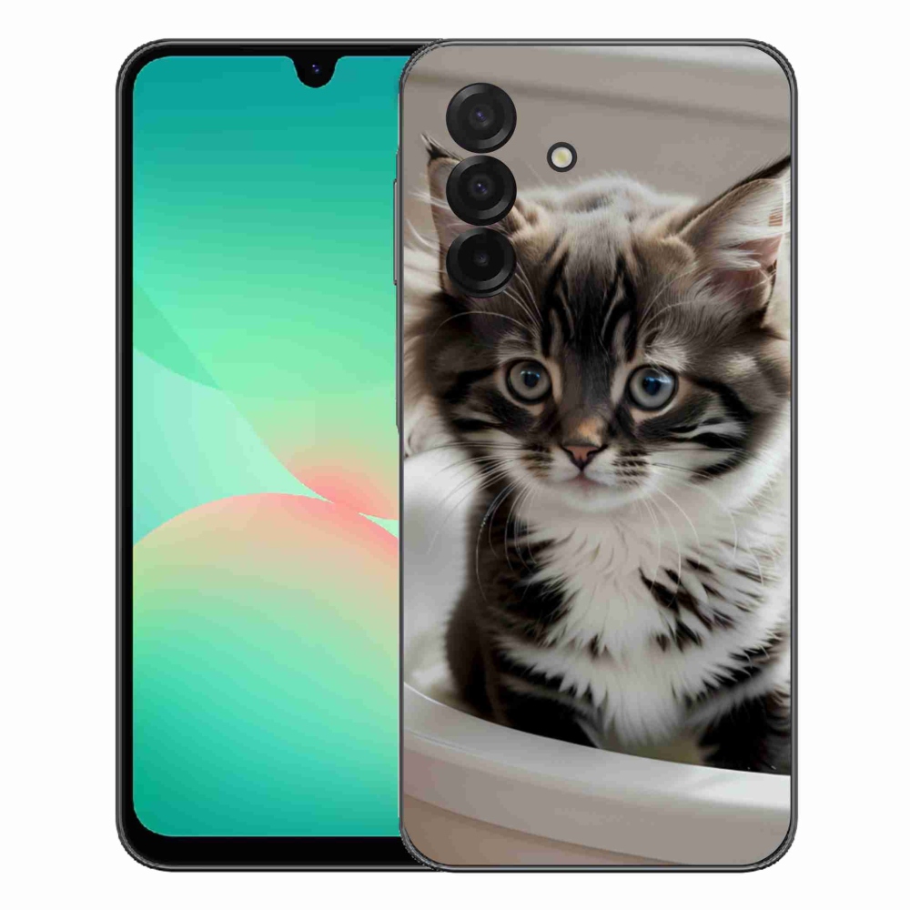 mmCase gél tok a Samsung Galaxy A27 5G-hez – kíváncsi cica
