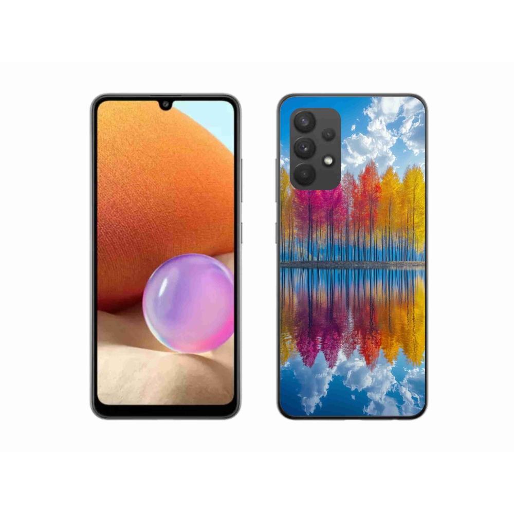 Gél borítás mmCase Samsung Galaxy A32 4G - színes fák