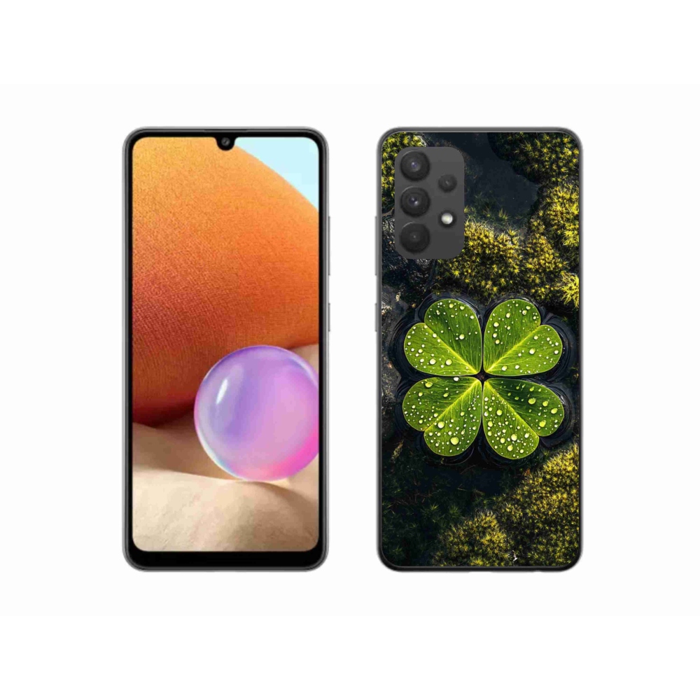 Gél borítás mmCase Samsung Galaxy A32 4G - négylevelű lóhere