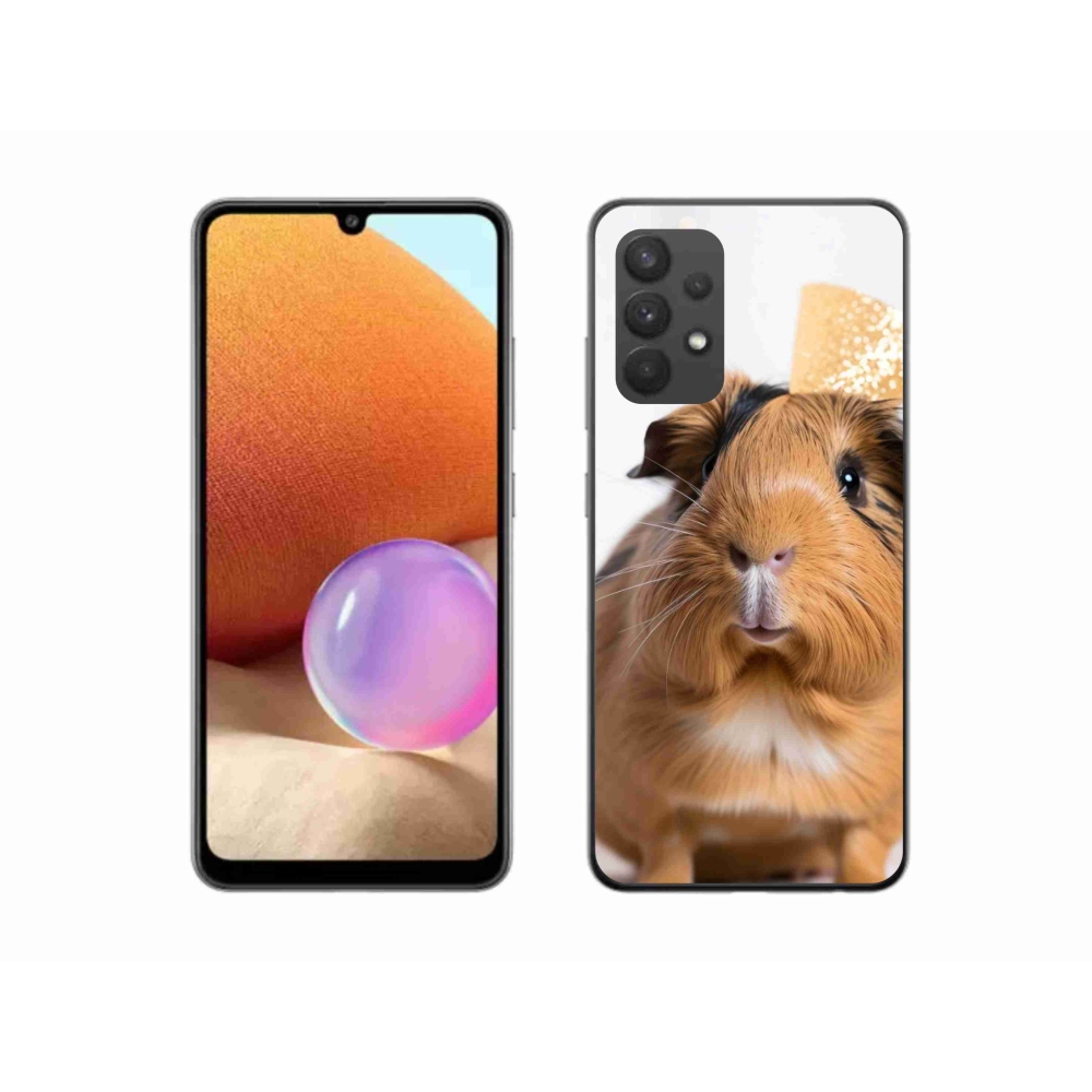 Zselés borítás mmCase Samsung Galaxy A32 4G - barna tengerimalachoz