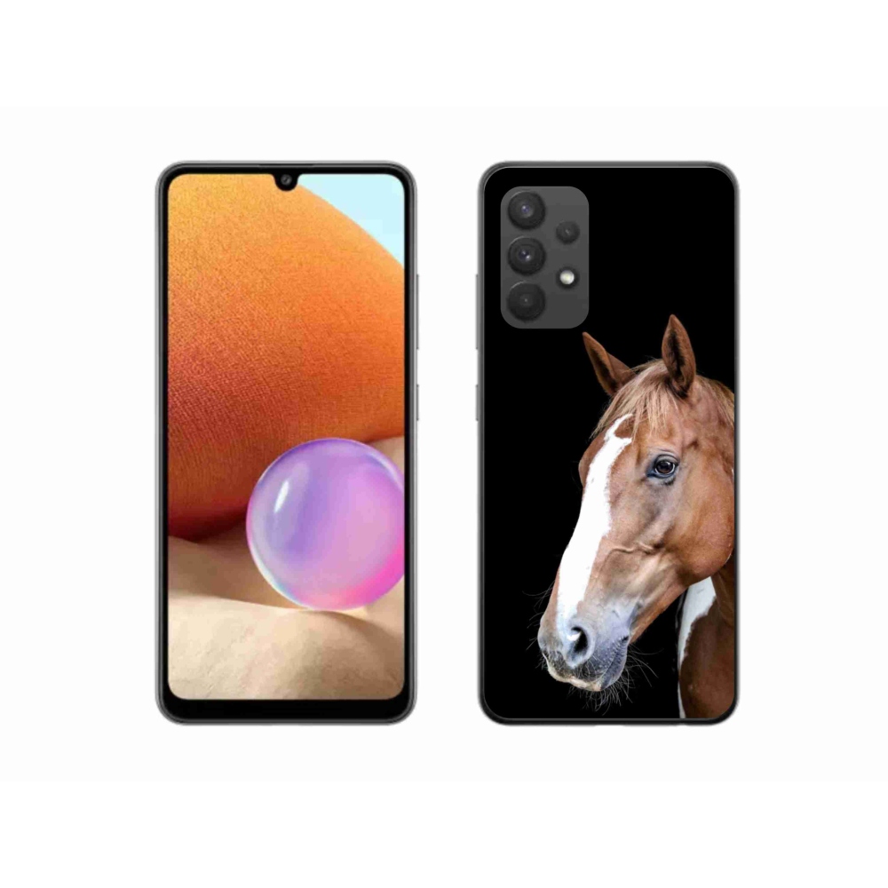 Zselés borítás mmCase Samsung Galaxy A32 4G - barna ló 3