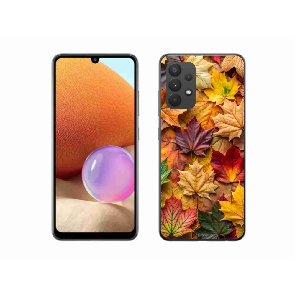 Gél borítás mmCase Samsung Galaxy A32 4G - juharlevelek 2