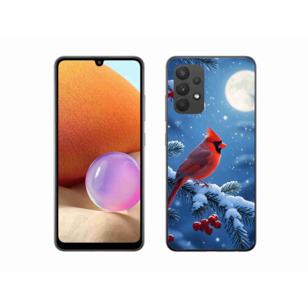 Zselés borítás mmCase Samsung Galaxy A32 4G - bíborvörös