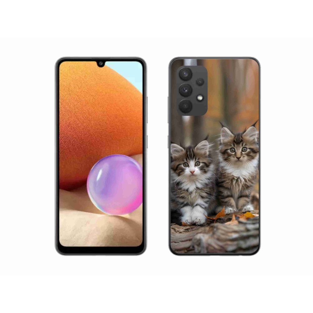 Gél védőburkolat mmCase Samsung Galaxy A32 4G - cat duo 3