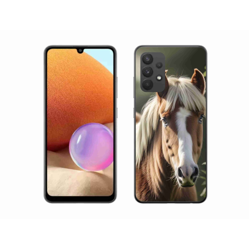 Zselés borítás mmCase Samsung Galaxy A32 4G - ló könnyű sörénnyel