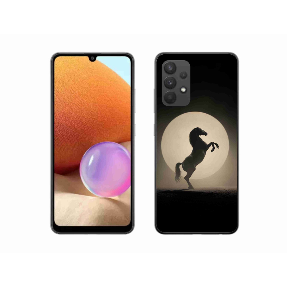 Zselés borítás mmCase Samsung Galaxy A32 4G - ló sziluettje