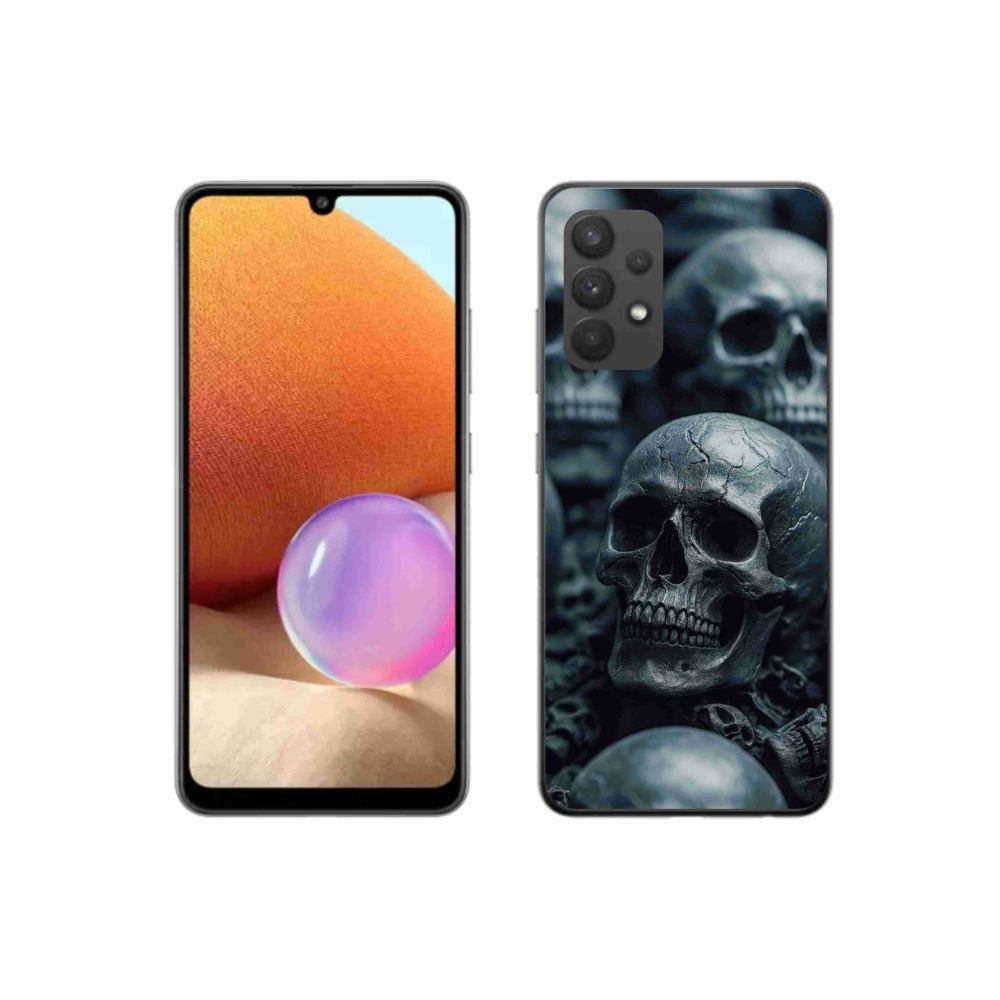 Gél védőburkolat mmCase Samsung Galaxy A32 4G - koponya 2