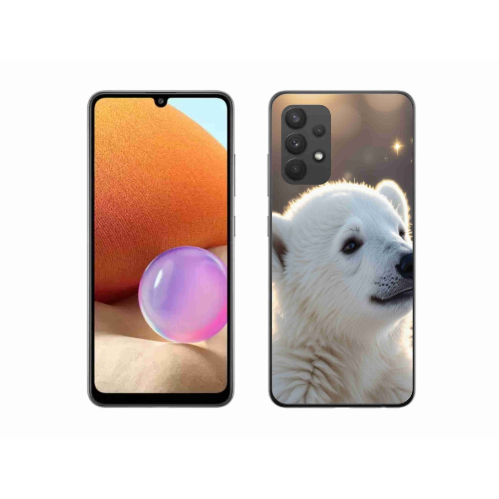 Zselés borítás mmCase Samsung Galaxy A32 4G - jegesmedve