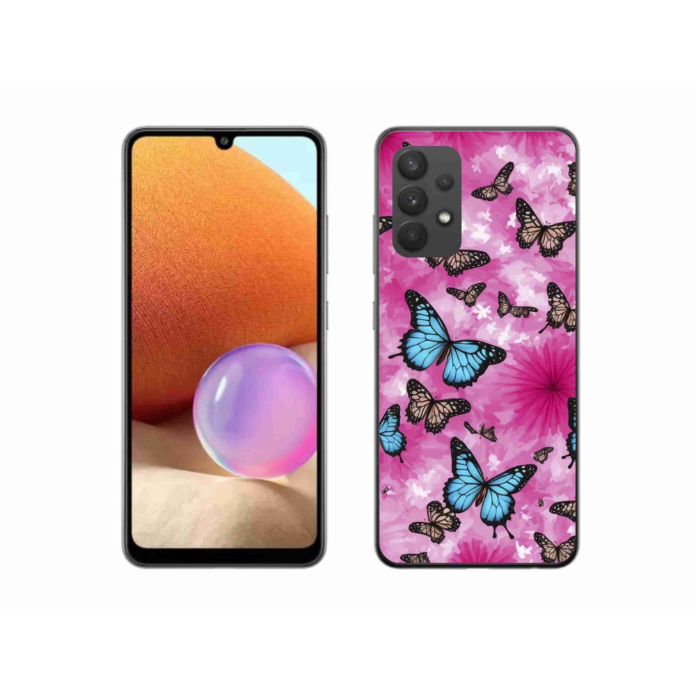 Gél borítás mmCase Samsung Galaxy A32 4G - pillangókert - Samsung Galaxy A32 4G - pillangókert