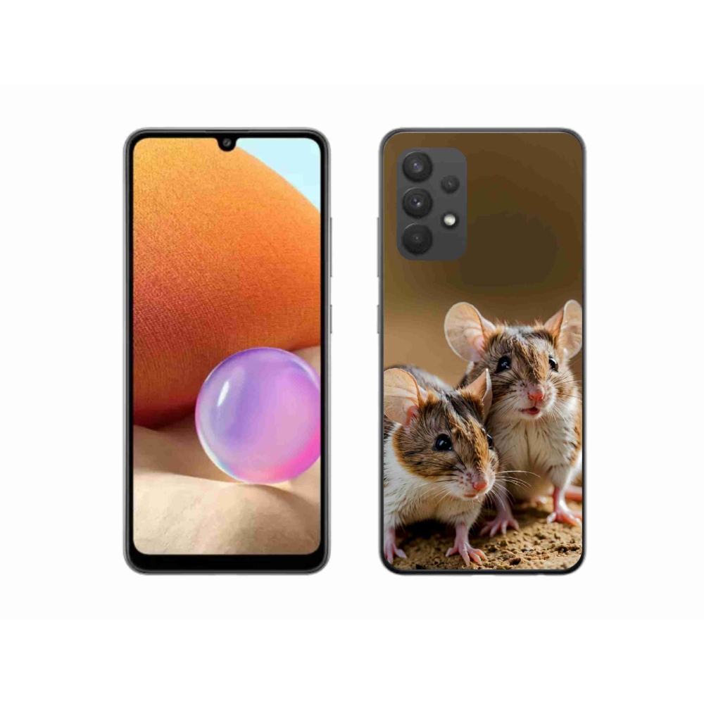 Zselés borítás mmCase Samsung Galaxy A32 4G - egér duóhoz