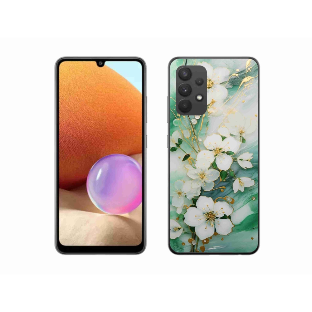 Gél borítás mmCase Samsung Galaxy A32 4G - finom virágok