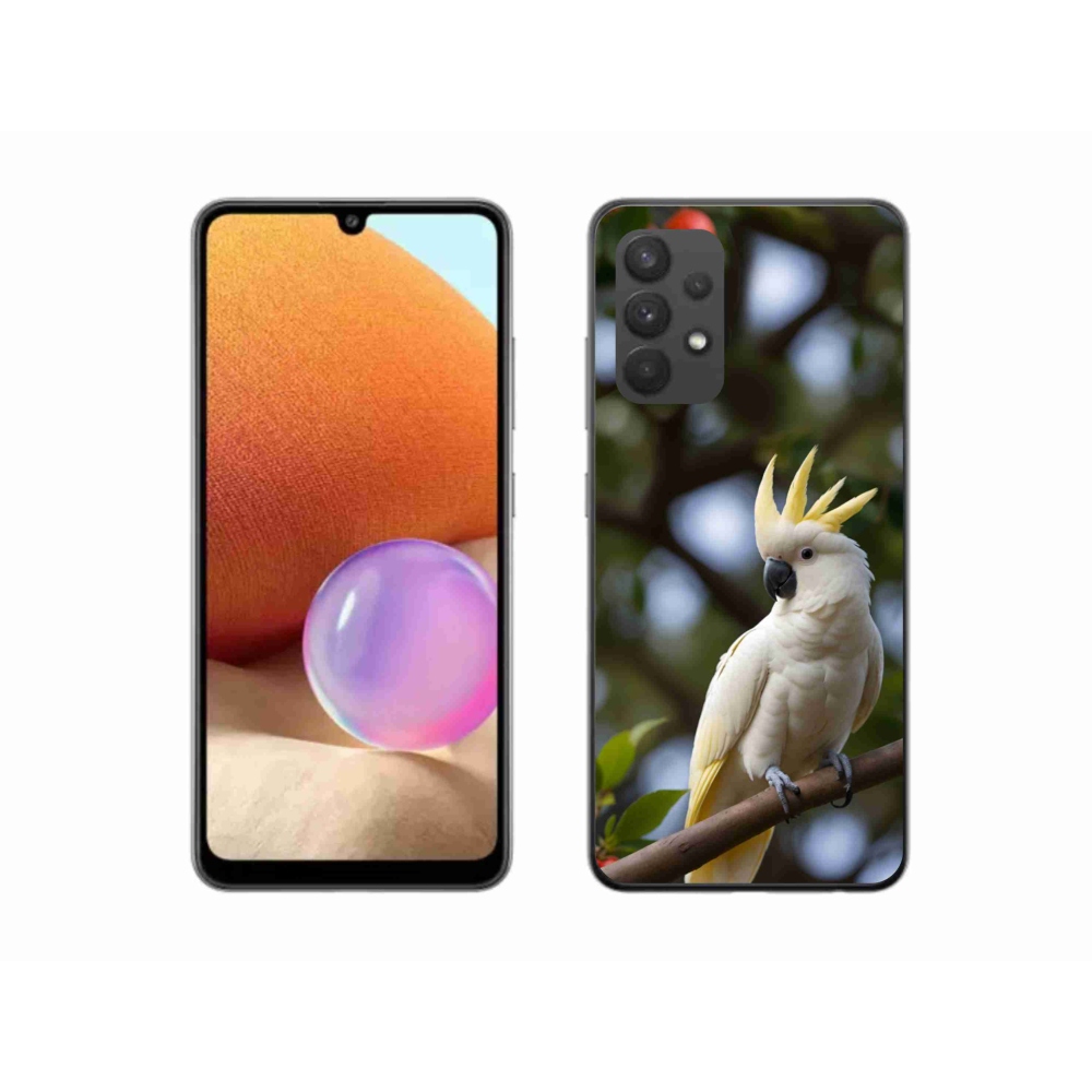 Gél borítás mmCase Samsung Galaxy A32 4G - papagáj kakadu 3