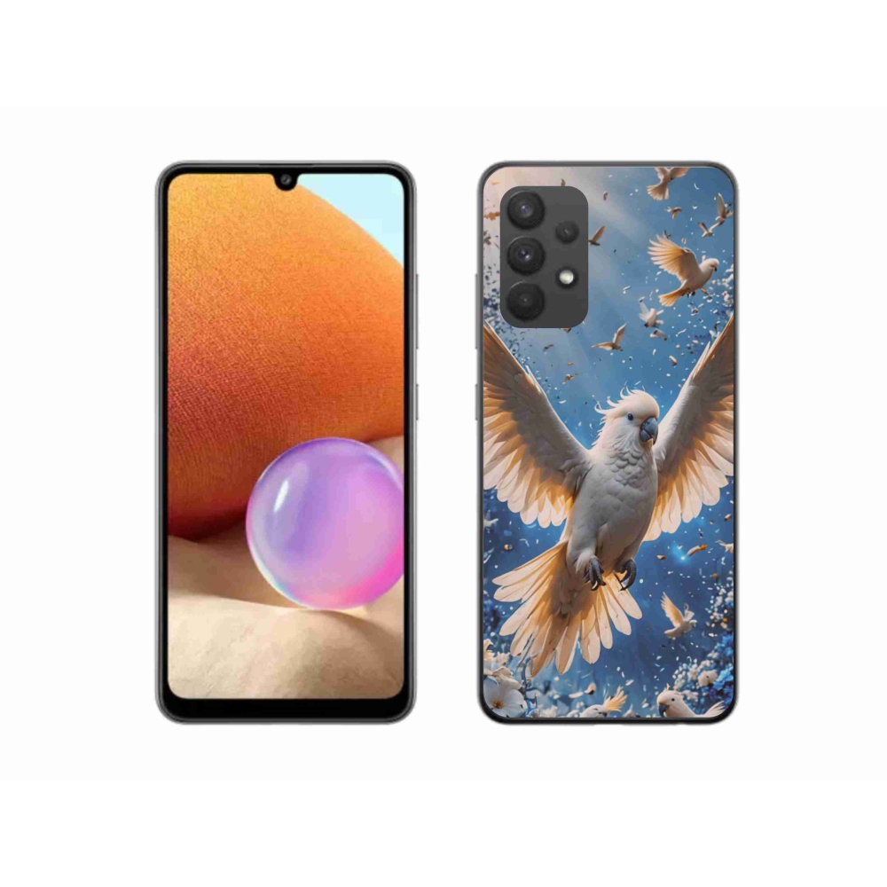 Gél borítás mmCase Samsung Galaxy A32 4G - papagáj kakadu