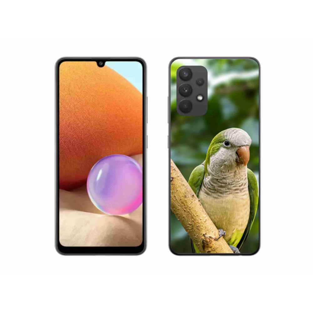 Gél védőburkolat mmCase Samsung Galaxy A32 4G - papagájhoz